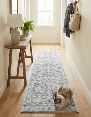 Gray Boston Runner Rug