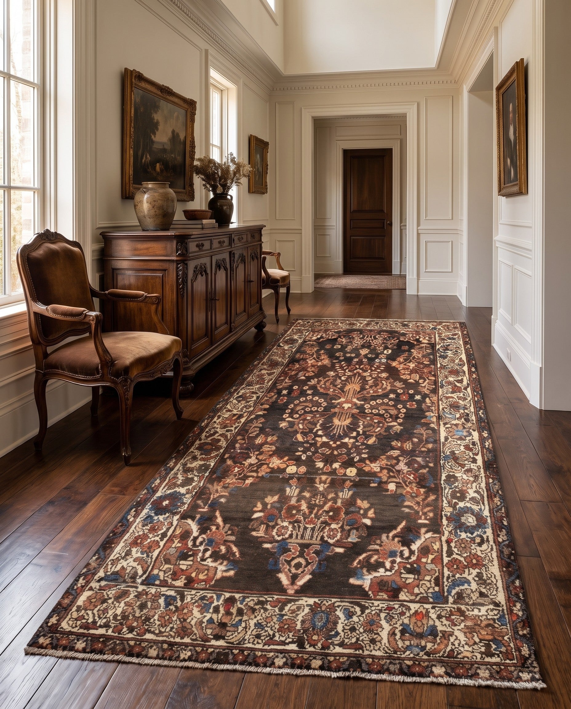 4' 5 x 9' 2 Hamedan Rug