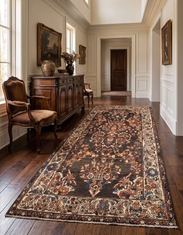 4' 5 x 9' 2 Hamedan Rug