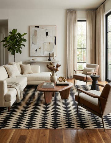 8' 2 x 9' 9 Hand Woven Kilim Modern Wool Rug