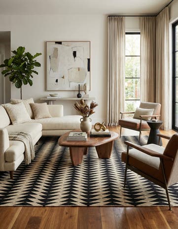 8' 2 x 9' 9 Hand Woven Kilim Modern Wool Rug
