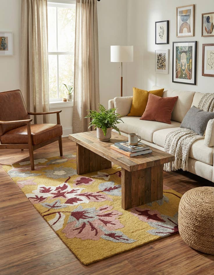 Detail image of 3' 1 x 5' Agra Rug