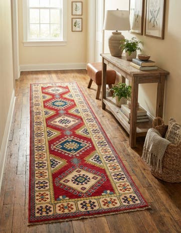 2' 8 x 10' 1 Hand Knotted Kazak Runner Rug
