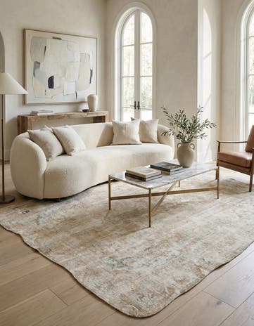9' 10 x 12' 7 Hand Knotted Ultra Vintage Persian Wool Rug