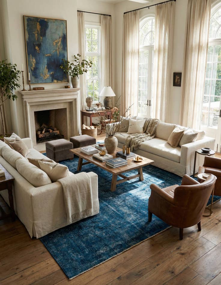 Detail image of  9' 10 x 13'  Hand Knotted Ultra Vintage Persian Wool Rug