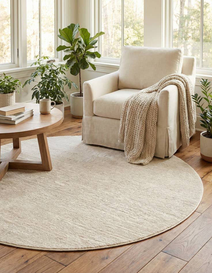 Detail image of 5' 3 x 5' 3 Finsbury Round Rug