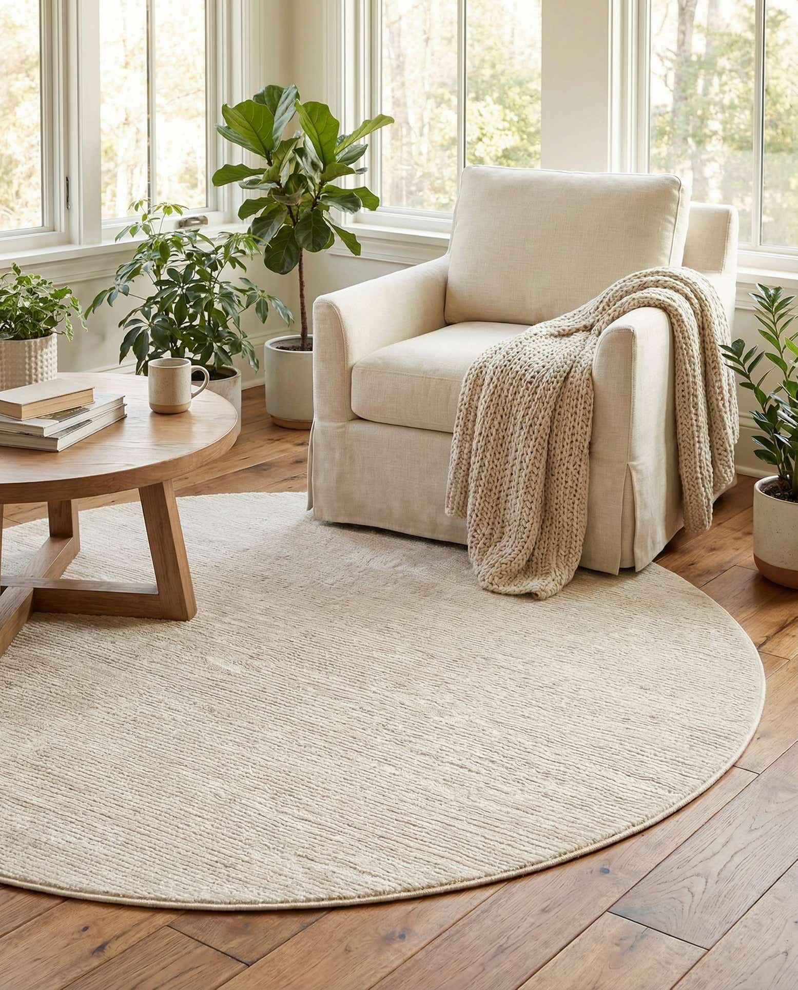 5' 3 x 5' 3 Finsbury Round Rug