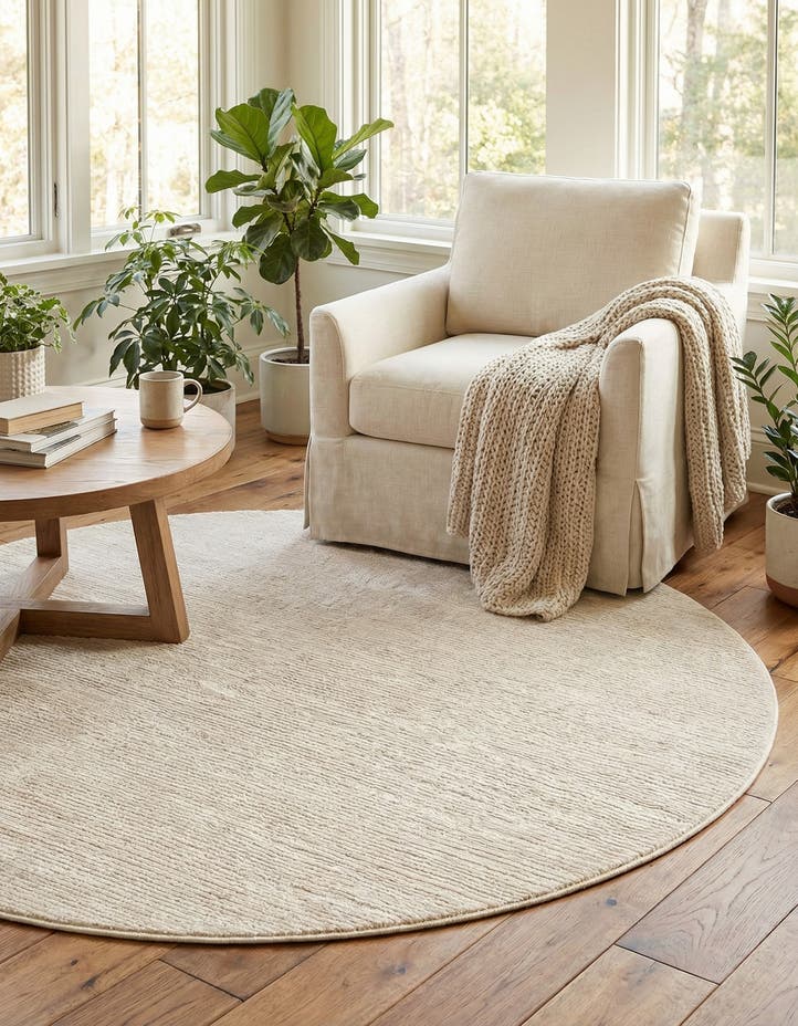 5' 3 x 5' 3 Finsbury Round Rug