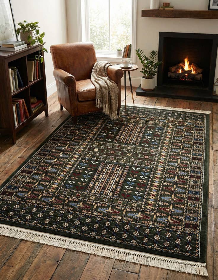 Detail image of  5' 3 x 7' Bokhara Rug