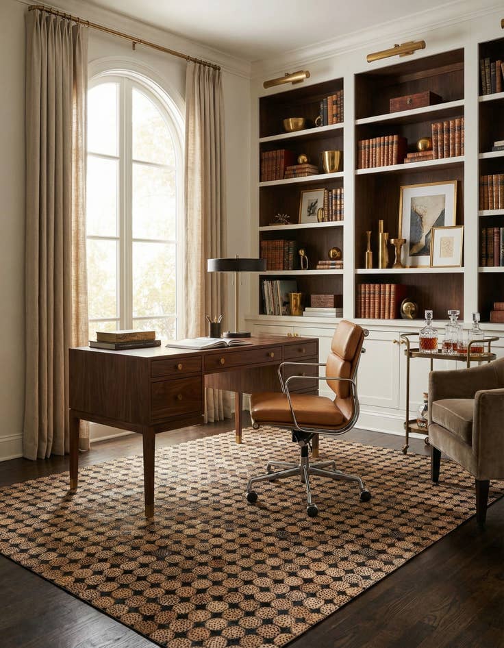 Detail image of 5' 3 x 7' 8 Cowhide Rug