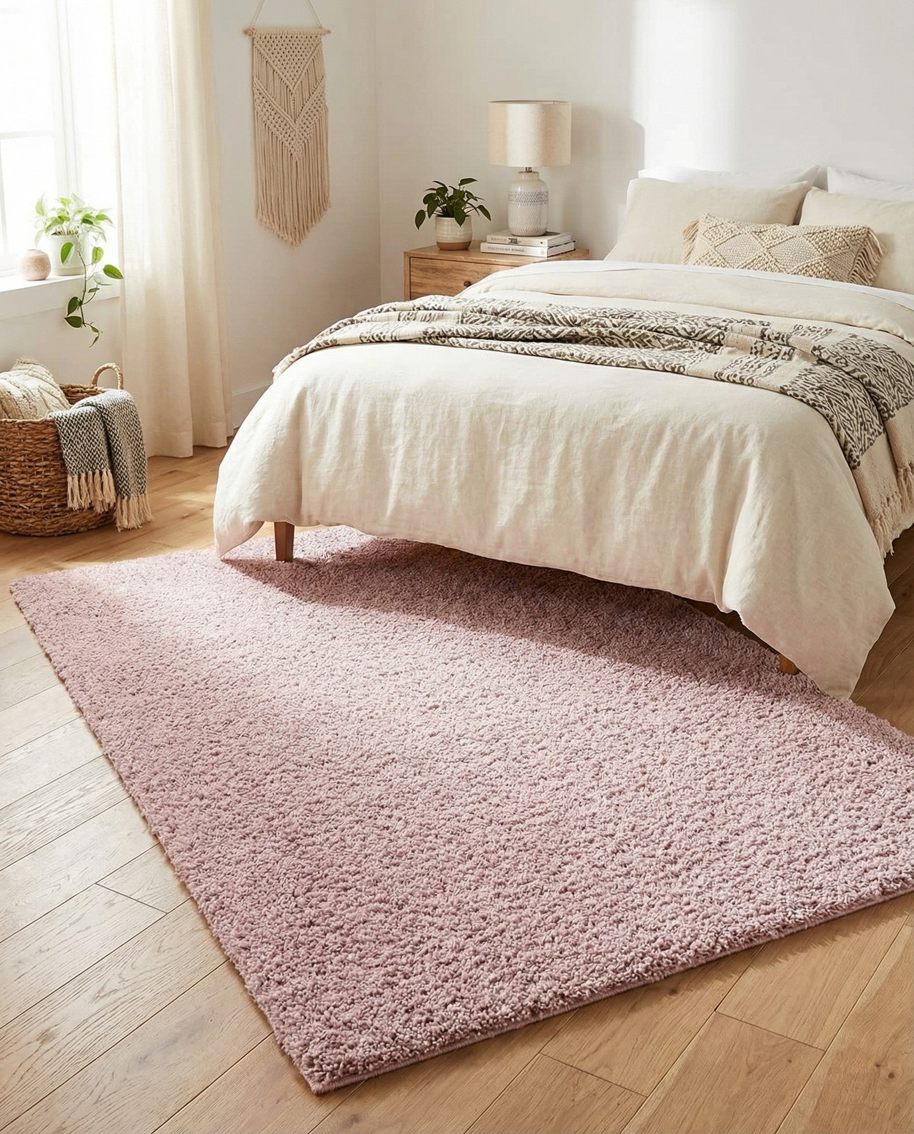  3' 3 x 5' 3 Soft Solid Shag Rug
