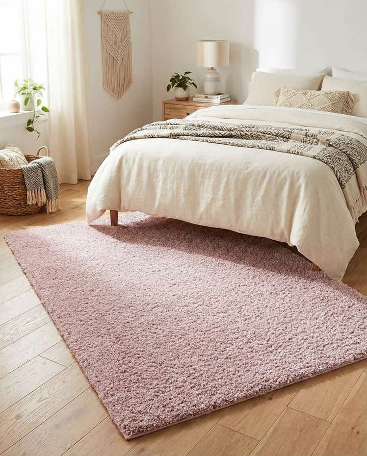 3' 3 x 5' 3 Soft Solid Shag Rug