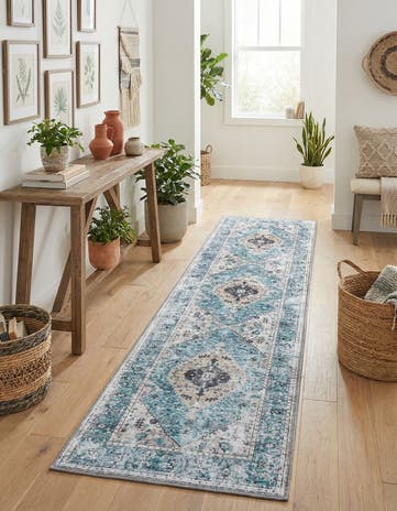 2' x 8' Washable Yara Runner Rug