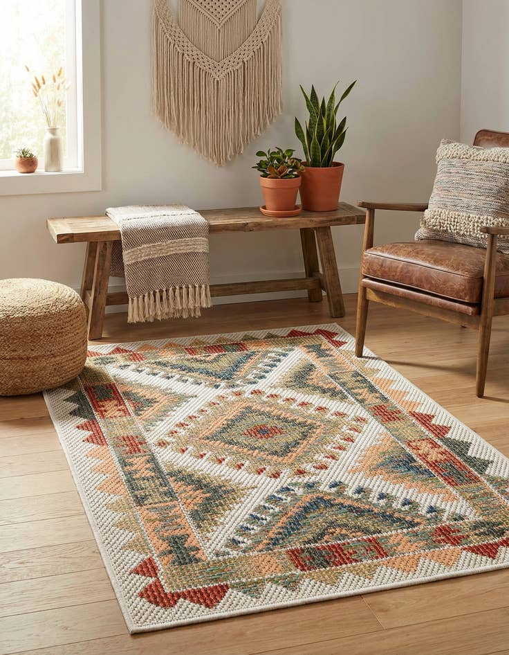Detail image of 2' x 3'  Washable Baja Indoor / Outdoor Rug