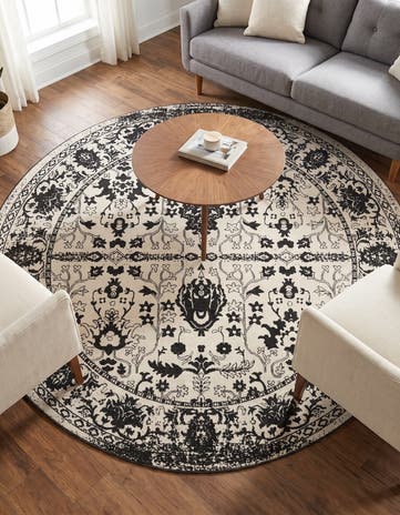7' 10 x 7' 10 Kamala Washable Round Rug