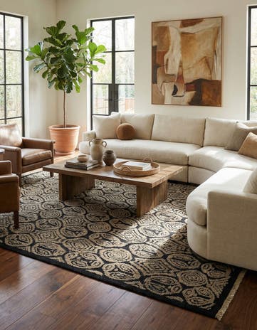 8' 9 x 11' 6 Hand Knotted Darya Wool Rug