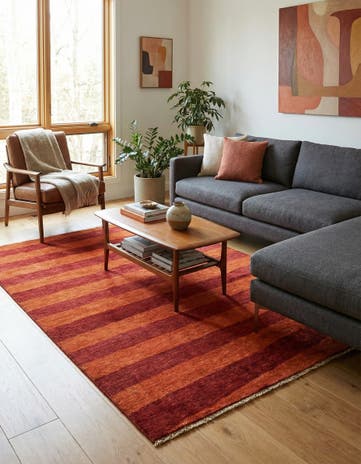 5' 7 x 8' 3 Hand Knotted Modern Ziegler Oriental Rug