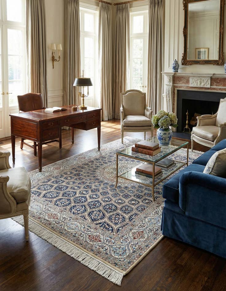 Detail image of 4' 9 x 7' 7 Nain Rug