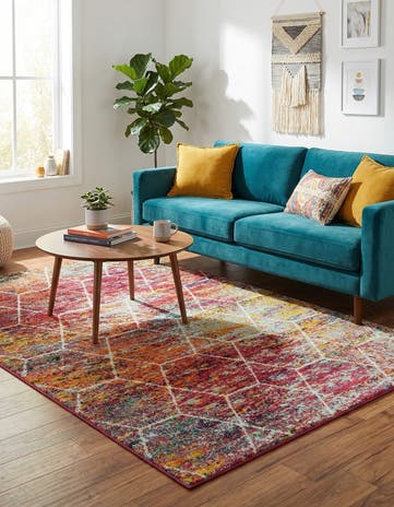 4' x 6' Lattice Frieze Rug