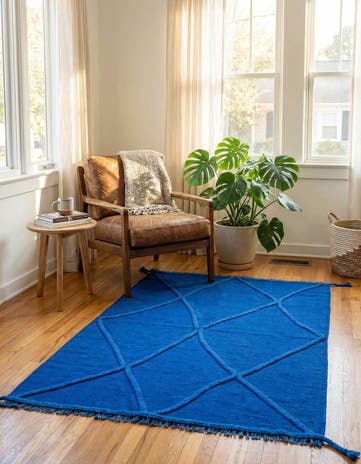 3' 4 x 5' Hand Woven Kilim Modern Wool Rug