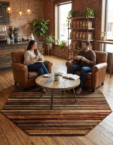 7' 10 x 7' 10 Cafe Octagon Rug
