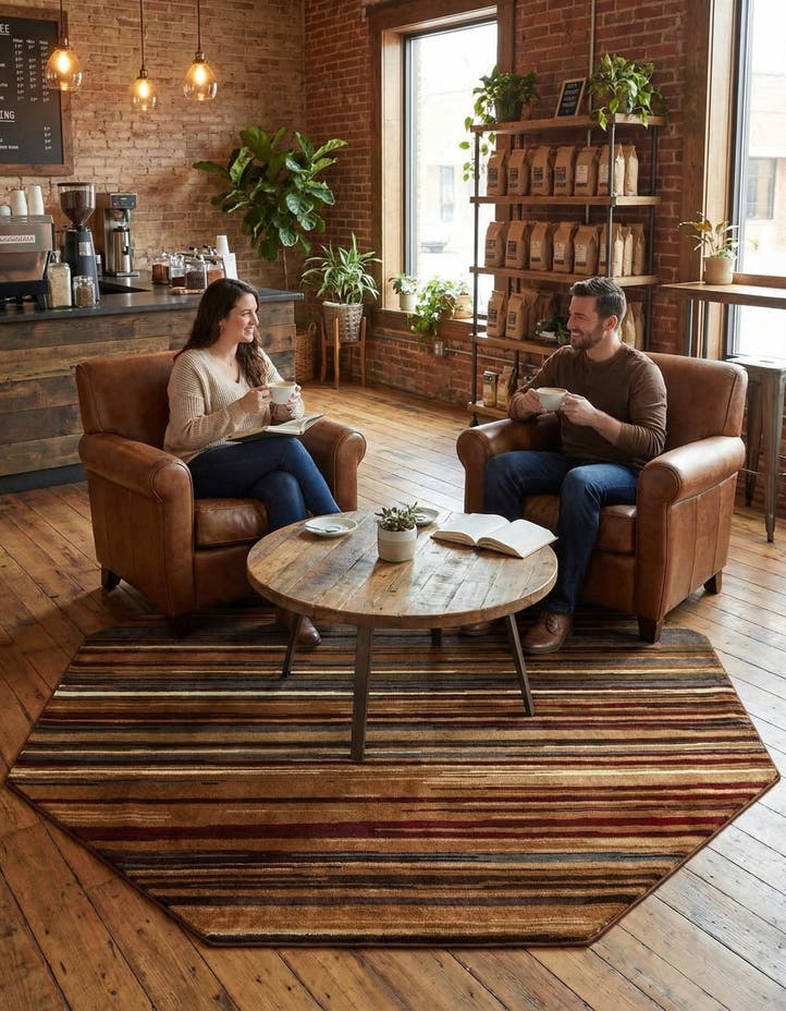 7' 10 x 7' 10 Cafe Octagon Rug