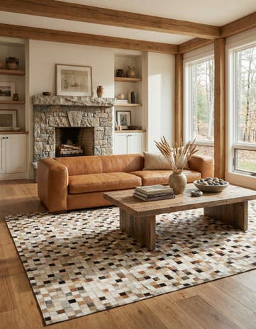 5' x 8' Cowhide - Patchwork Rug