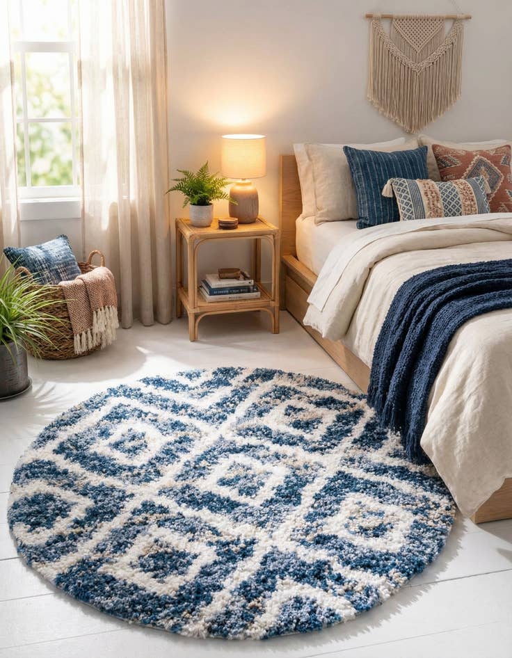 Detail image of 3' 3 x 3' 3 Lagom Shag Round Rug