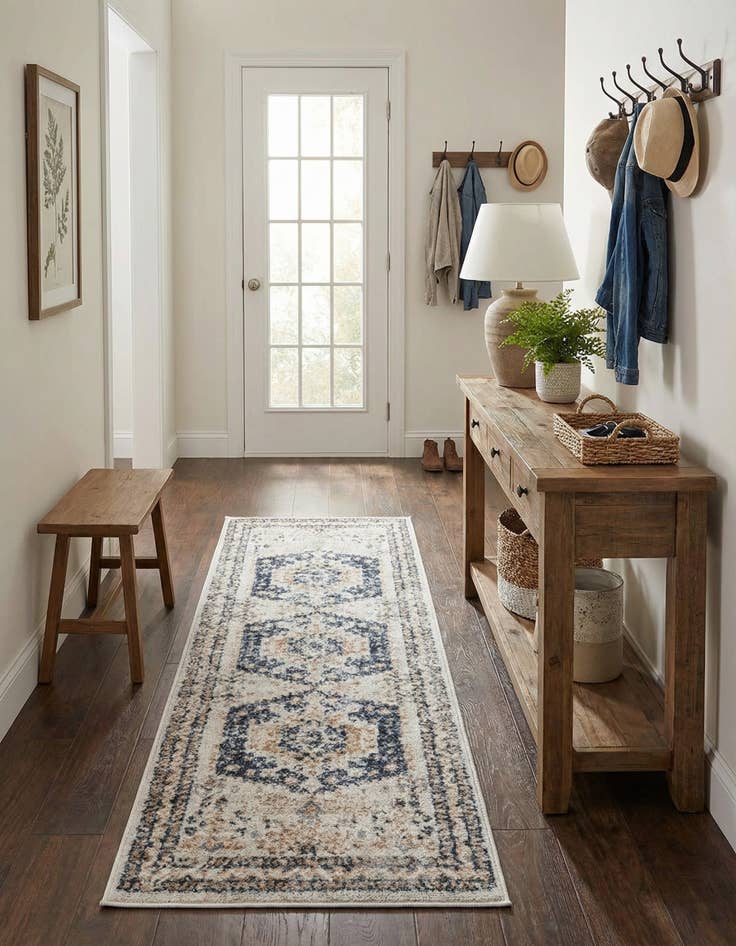 Detail image of  2' x 5' 3 Oxford Runner Rug