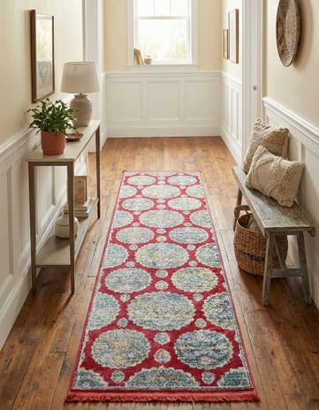 Red Paragon Runner Rug