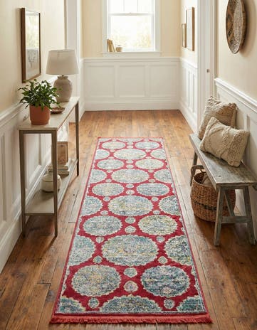 Red Paragon Runner Rug