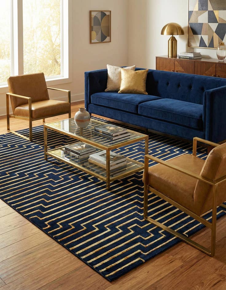 Detail image of 10' x 13' Vogue Geo Rug