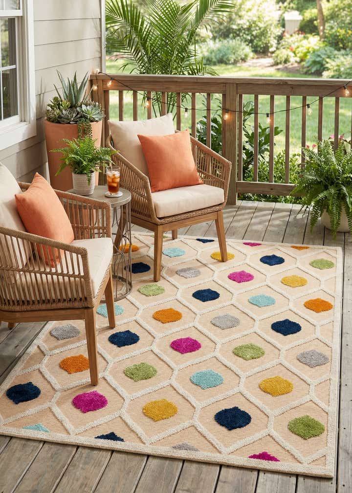 4' x 6' Easy-Clean Aruba Indoor / Outdoor Rug
