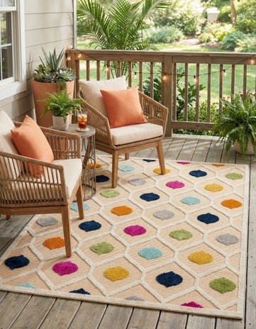 4' x 6' Easy-Clean Aruba Indoor / Outdoor Rug
