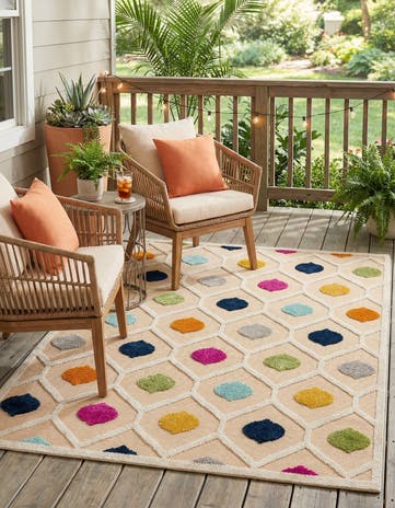 4' x 6' Easy-Clean Aruba Indoor / Outdoor Rug
