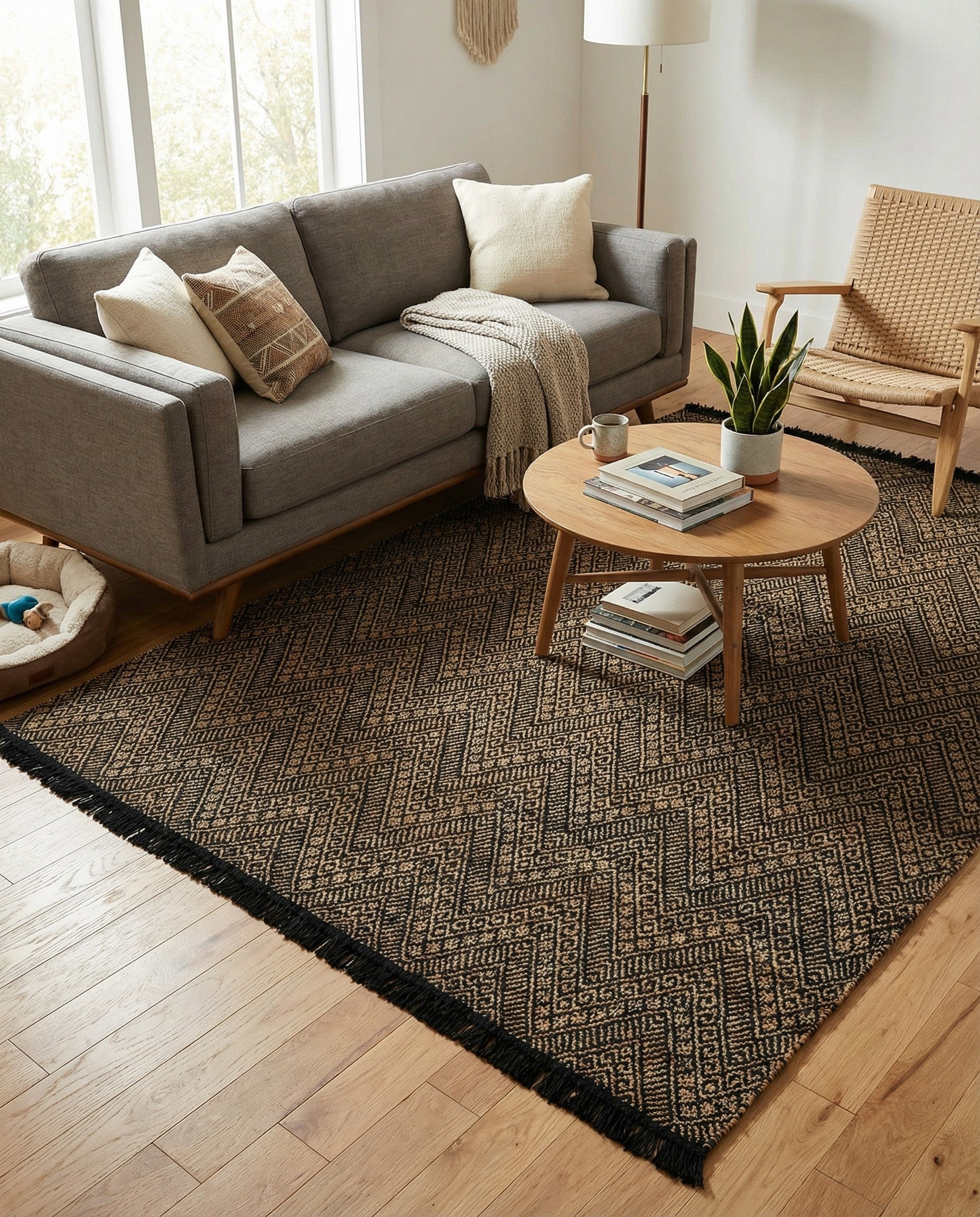  7' 10 x 10'  Hand Braided Jute Rug