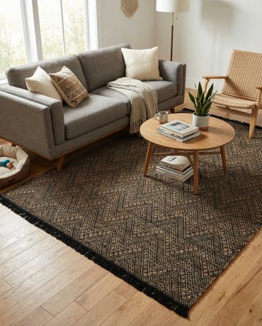  7' 10 x 10'  Hand Braided Jute Rug