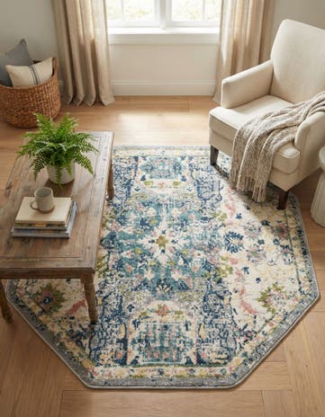 Ivory Charleston Octagon Rug