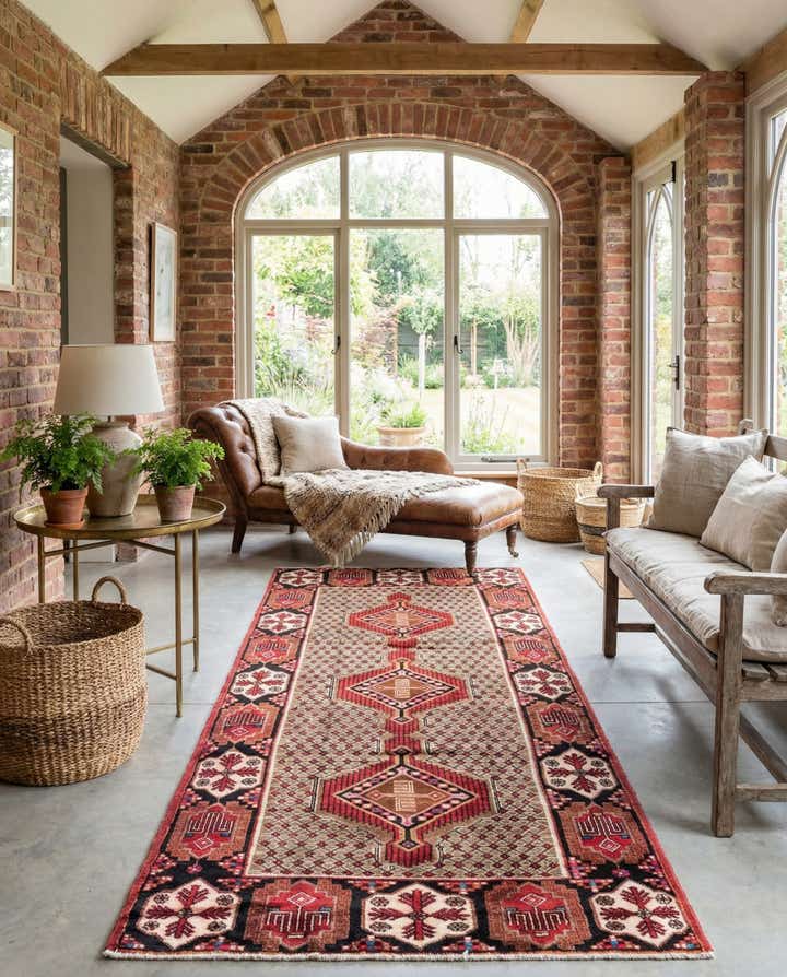 4' 8 x 10' 7 Hand Knotted Koliaei Persian Wool Runner Rug