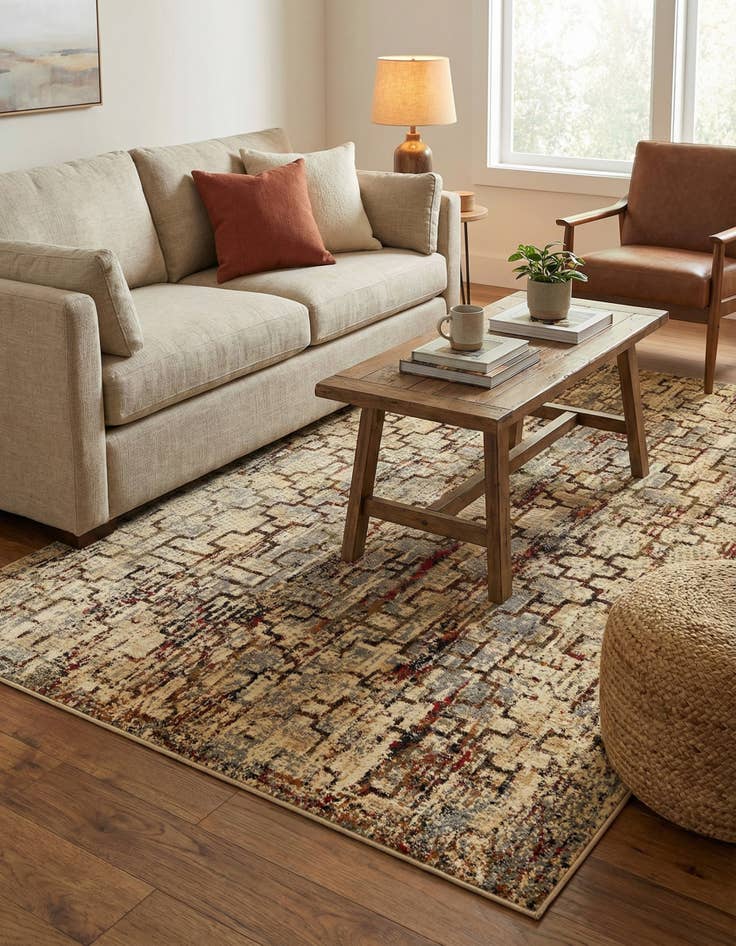 Detail image of 5' 3 x 8' Saturn Rug