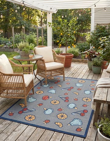 5' x 7' 7 Easy-Clean Indoor / Outdoor Rug