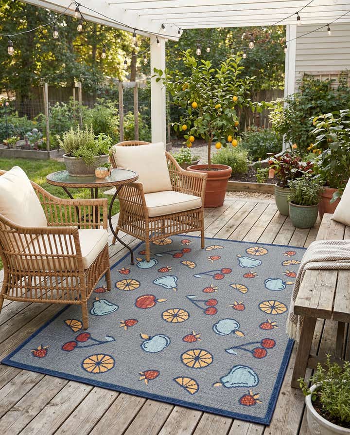 5' x 7' 7 Easy-Clean Indoor / Outdoor Rug