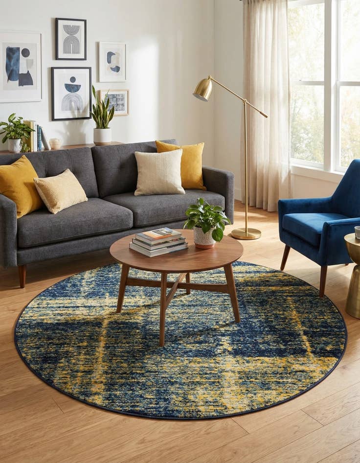 Detail image of 5' 3 x 5' 3 Laguna Round Rug