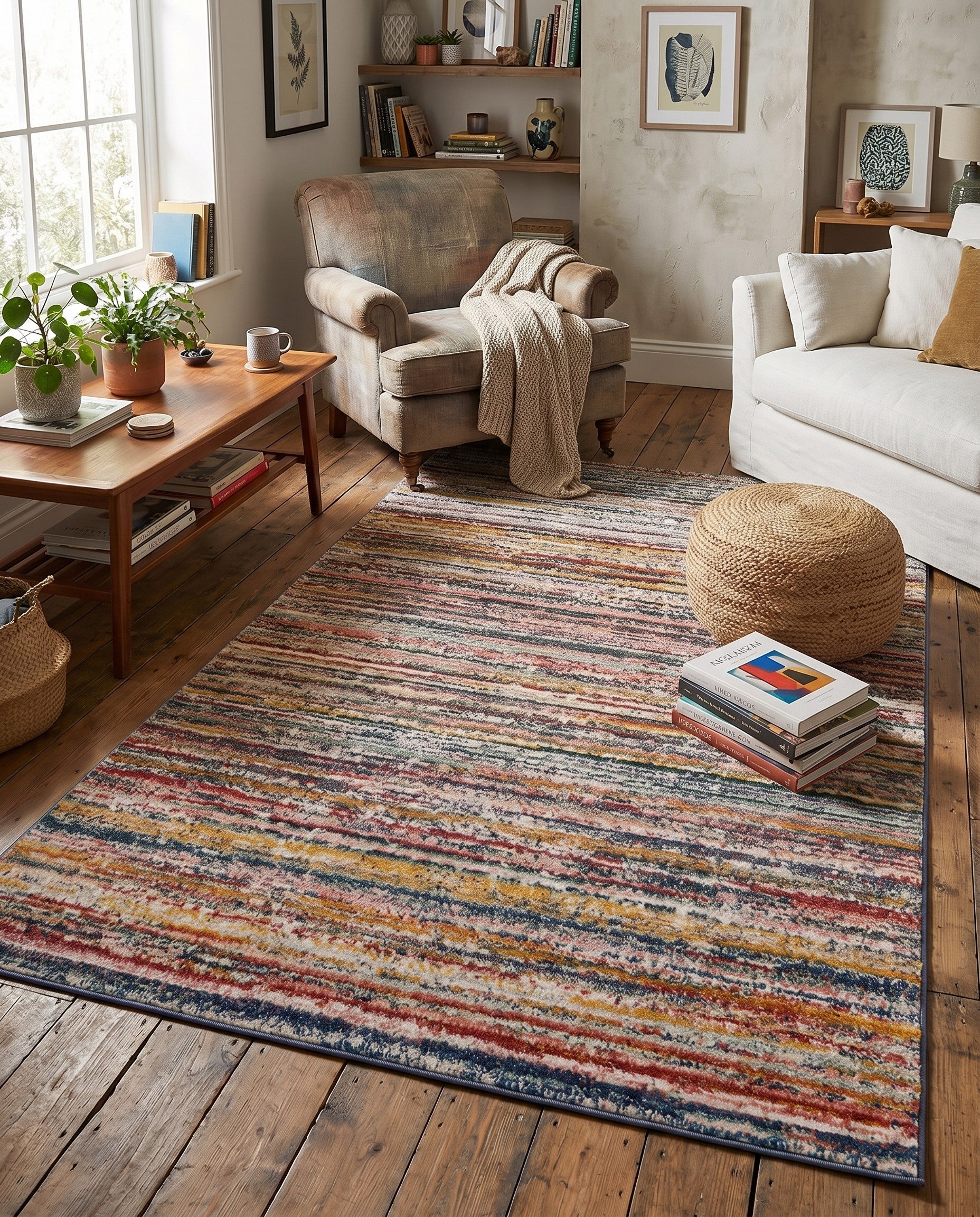 4' x 6' 3 Gemstone Rug