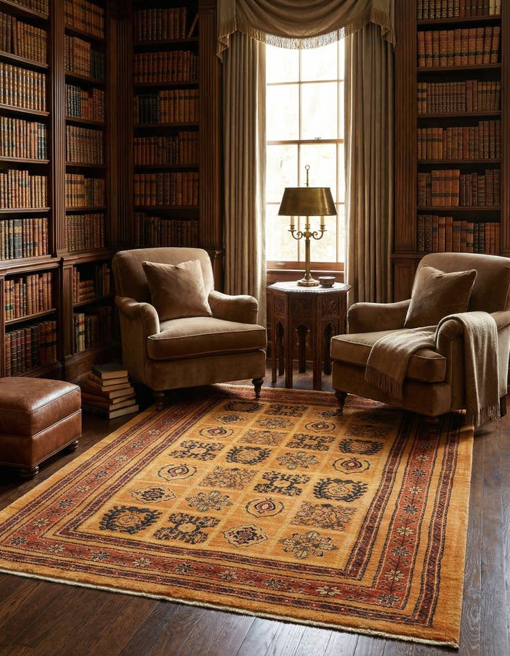 Detail image of  3' 7 x 4' 11 Kashkuli Wool Rug