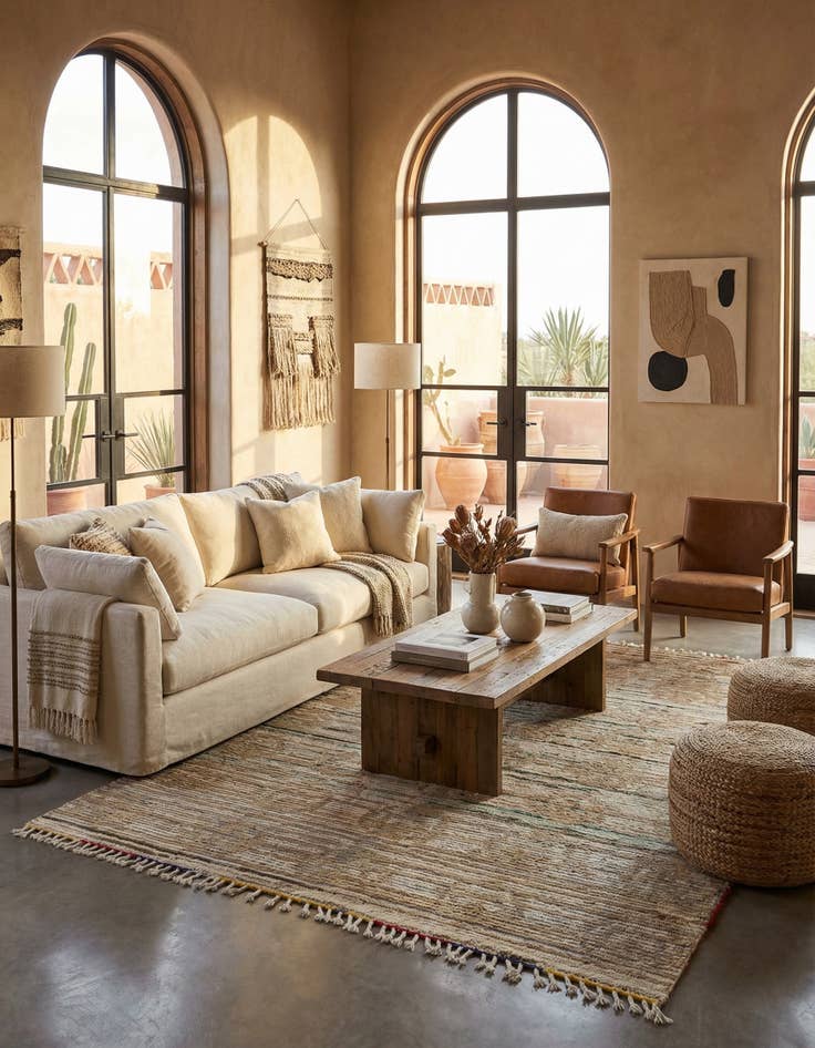 Detail image of 5' x 10' 1  Hand Knotted Moroccan Wool Runner Rug