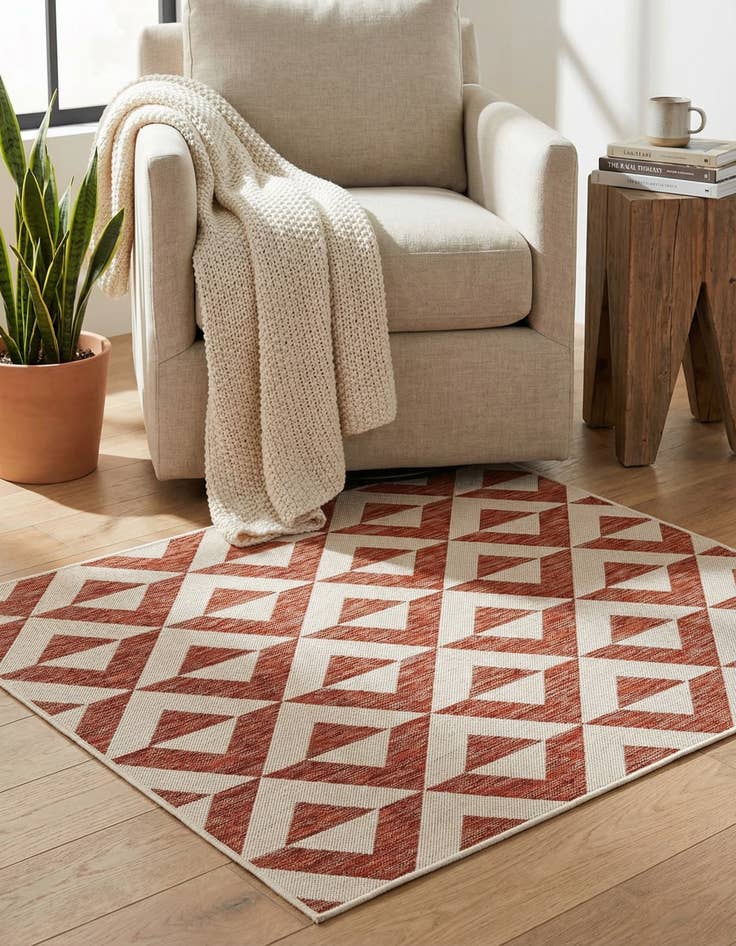Detail image of 1' 4 x 1' 4  Washable Jill Zarin Napa Indoor / Outdoor Sample Rug