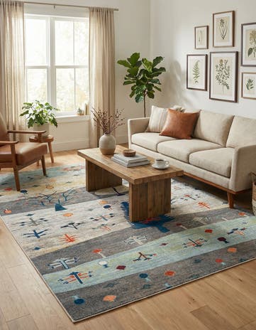 7' 10 x 10' Washable Vivid Rug