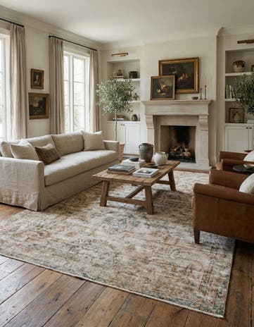 7' 9 x 11' 5 Hand Knotted Ultra Vintage Persian Wool Rug