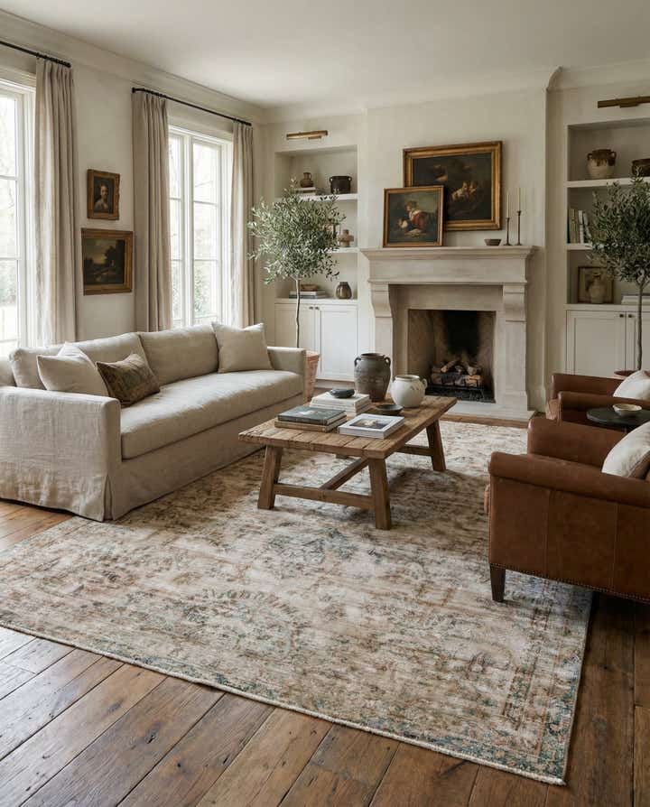 7' 9 x 11' 5 Hand Knotted Ultra Vintage Persian Wool Rug